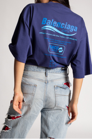 Balenciaga kids ネイビー Tシャツ 6y Balenciaga kids ネイビー Tシャツ 6y Balenciaga kids ネイビー